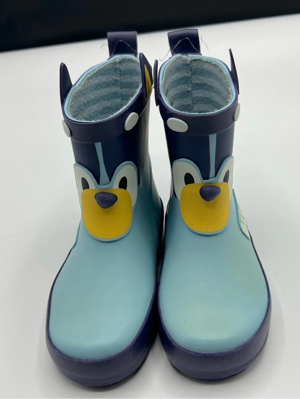 Kids Navy & Light Blue Puppy Rain Boots by